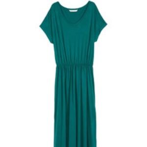 Emerald green maxi dress